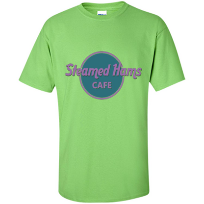 Steamed Hams Cafe T-shirt Lime