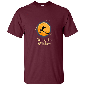 Funny Namaste Witches T-shirt Halloween Yoga Gift For Her