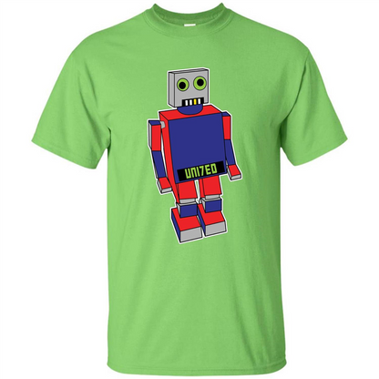 Robot T-shirt Gift for Kids Lime