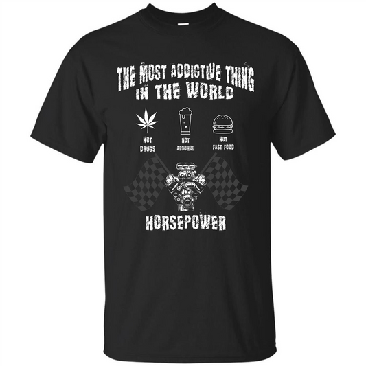 Tipster T-shirt The Most Addictive Thing In The World Not Drugs T-shirt Black