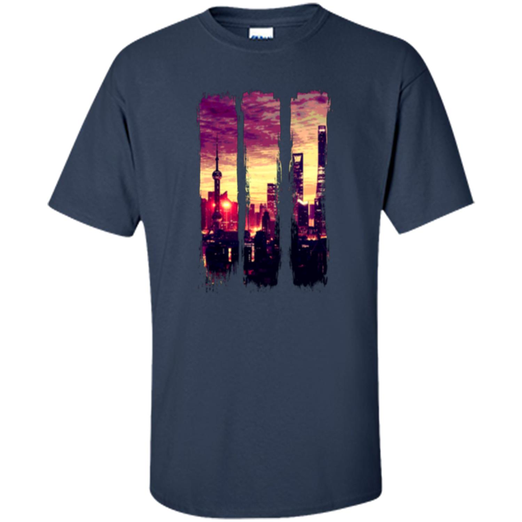 Sunset City T-shirt Navy