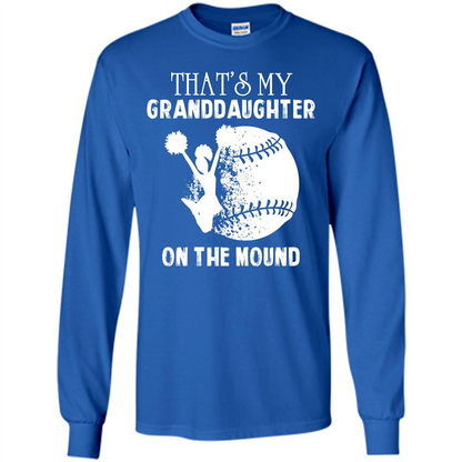Baseball T-shirt That’s My Granddaughter On The Mound Royal
