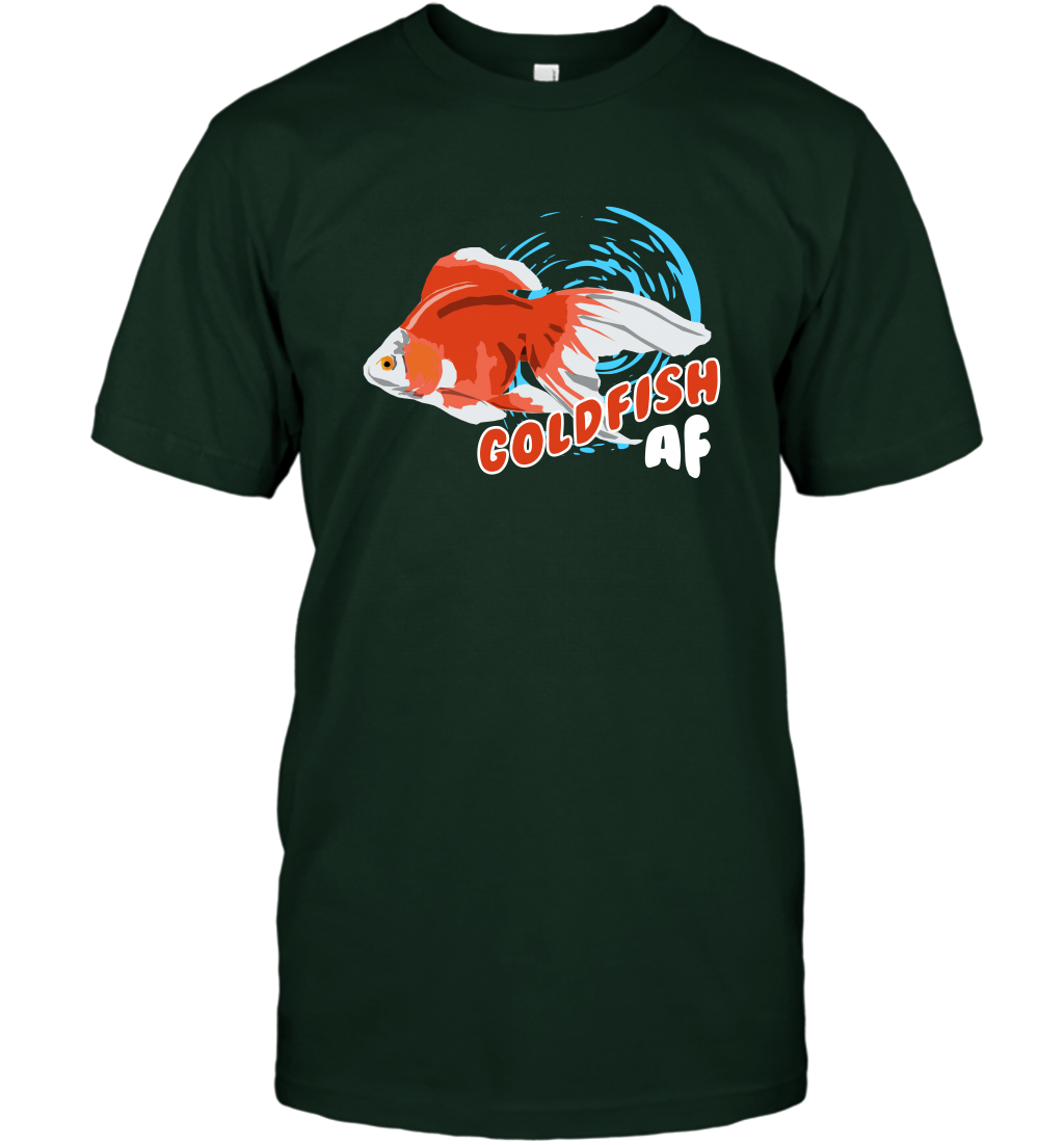 Goldfish AF Fish Shirt T-Shirt T-Shirt Forest Green