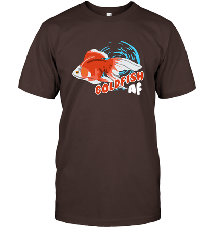 Goldfish AF Fish Shirt T-Shirt T-Shirt Dark Chocolate