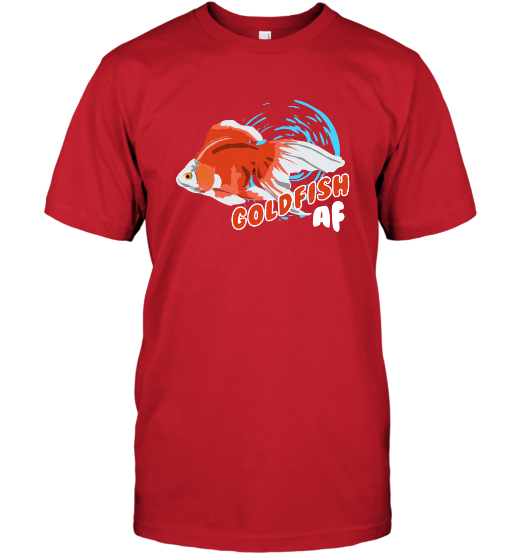 Goldfish AF Fish Shirt T-Shirt T-Shirt Red