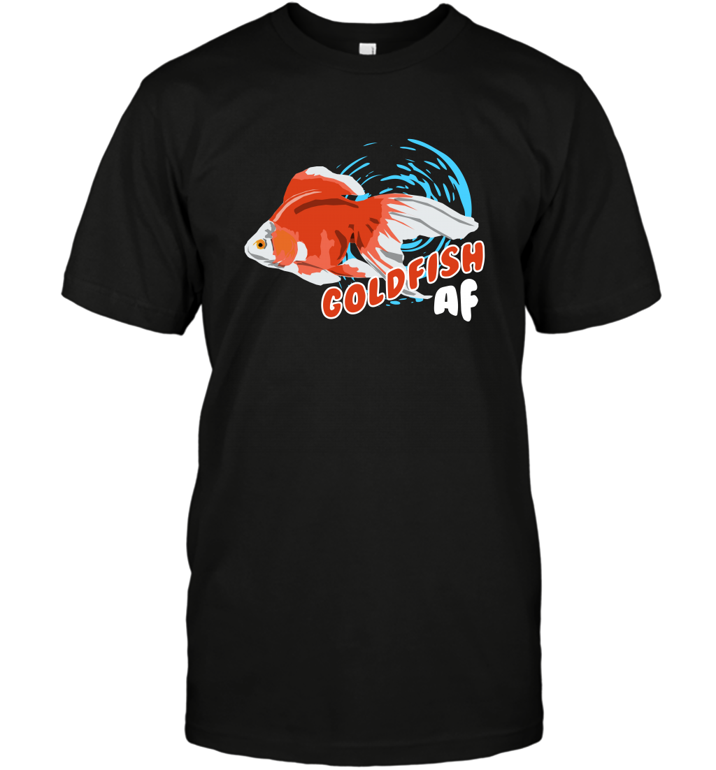 Goldfish AF Fish Shirt T-Shirt T-Shirt Black
