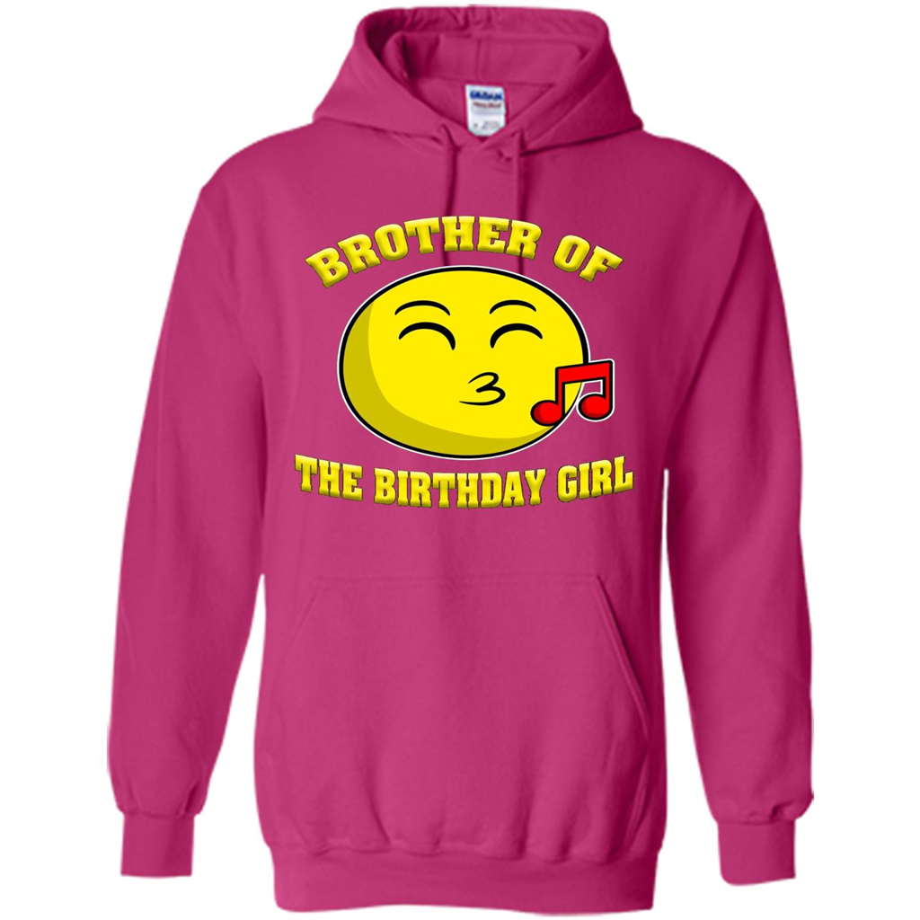 Brother Of The Birthday Girl Emoji T-shirt Heliconia