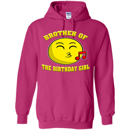 Brother Of The Birthday Girl Emoji T-shirt Heliconia