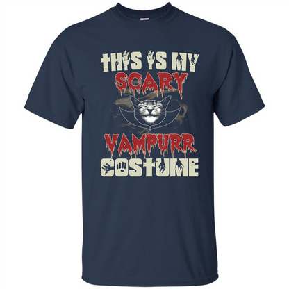 Halloween T-shirt This Is My Vampurr Costume T-Shirt