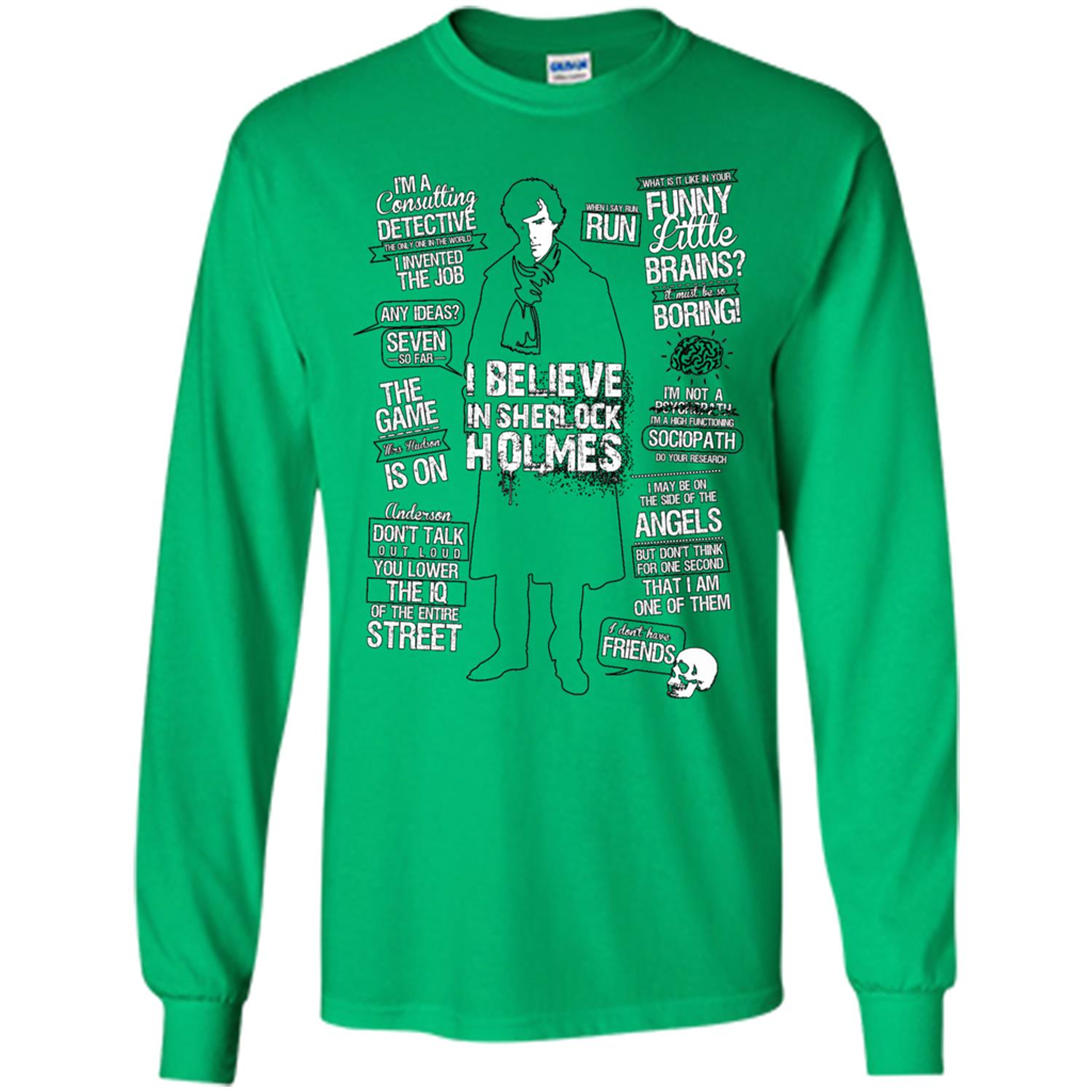 Detective Quotes To A Great Mind Nothing Is Little T-shirt Irish Green