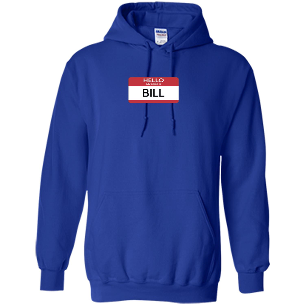 Hello My Name Is Bill Name Tag T-Shirt Royal