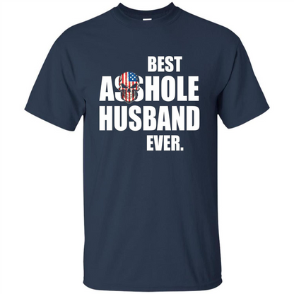 Best Asshole Husband Ever T-shirt Navy