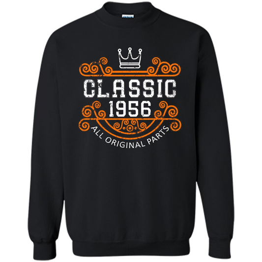 Birthday Gift Classic 1956 All Original Parts T-shirt Black