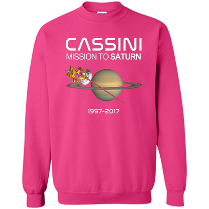 Cassini Mission to Saturn Space T-Shirt Heliconia