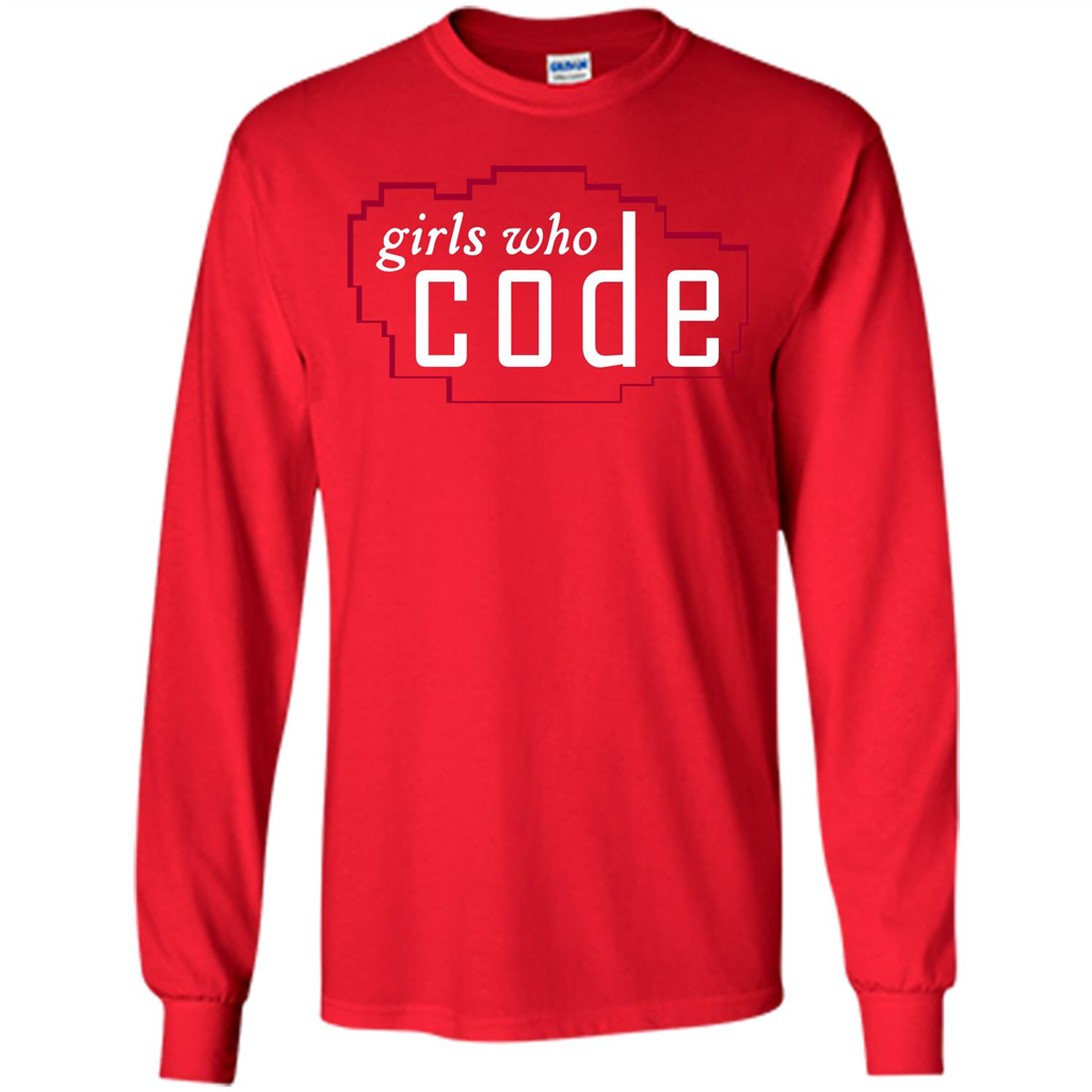 Coder T-shirt Girls Who Code T-shirt Red