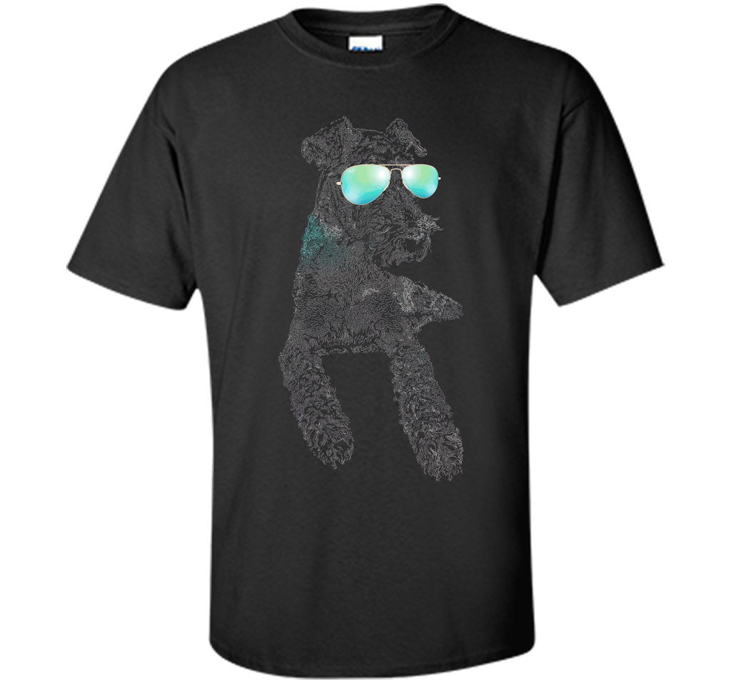Airedale Terrier Shirts Neon Dog Shirt Funny Loves Animal cool shirt