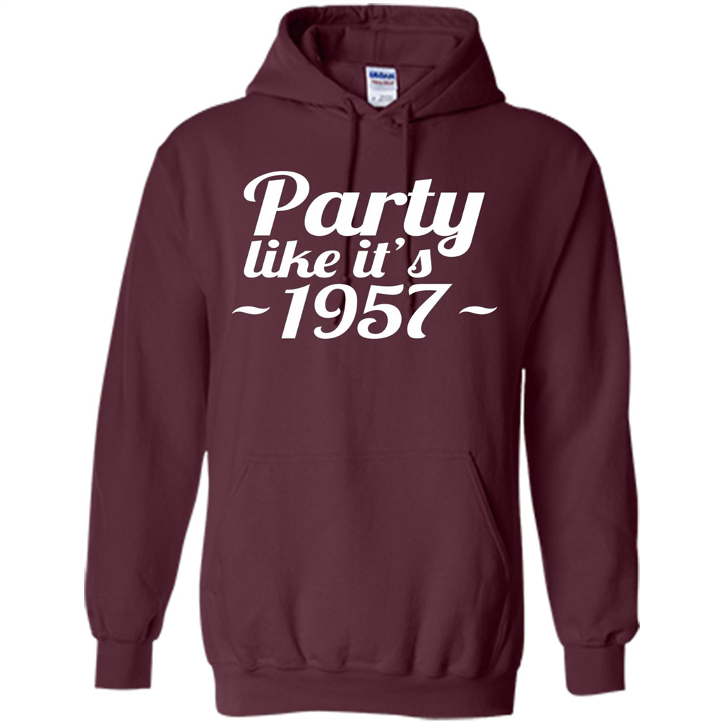 Party Like It's 1957 T-shirt Maroon