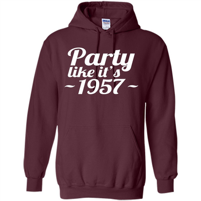 Party Like It's 1957 T-shirt Maroon