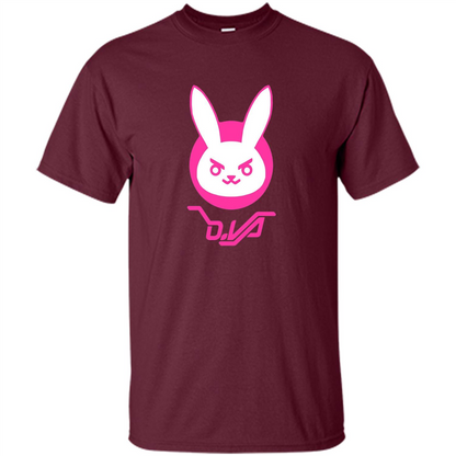 Overwatch D.VA Bunny Spray T-shirt Maroon