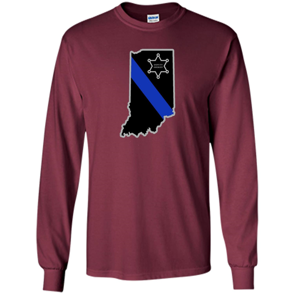 Indiana Sheriff Deputy Thin Blue Line Deputy Sheriff T-shirt