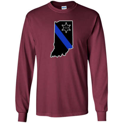 Indiana Sheriff Deputy Thin Blue Line Deputy Sheriff T-shirt