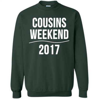 Family T-shirt Cousins Weekend 2017 Forest Green