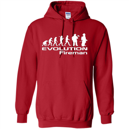 Firefighter T-shirt - Evolution Fireman T-shirt Red
