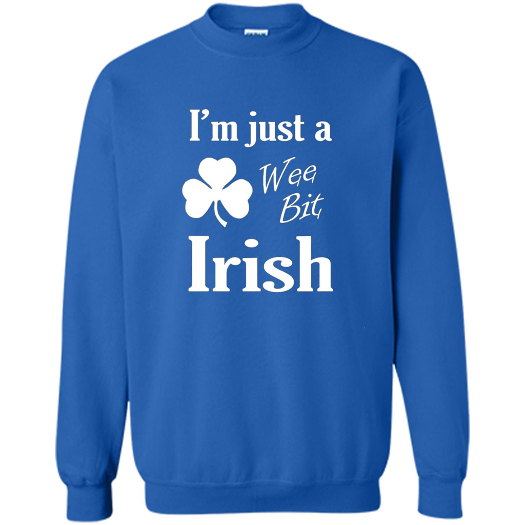 I'm Just A Wee Bit Irish T-shirt Royal