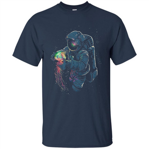 Space Rave T-shirt Jelly Fish Rainbow Astronaut Friends T-shirt