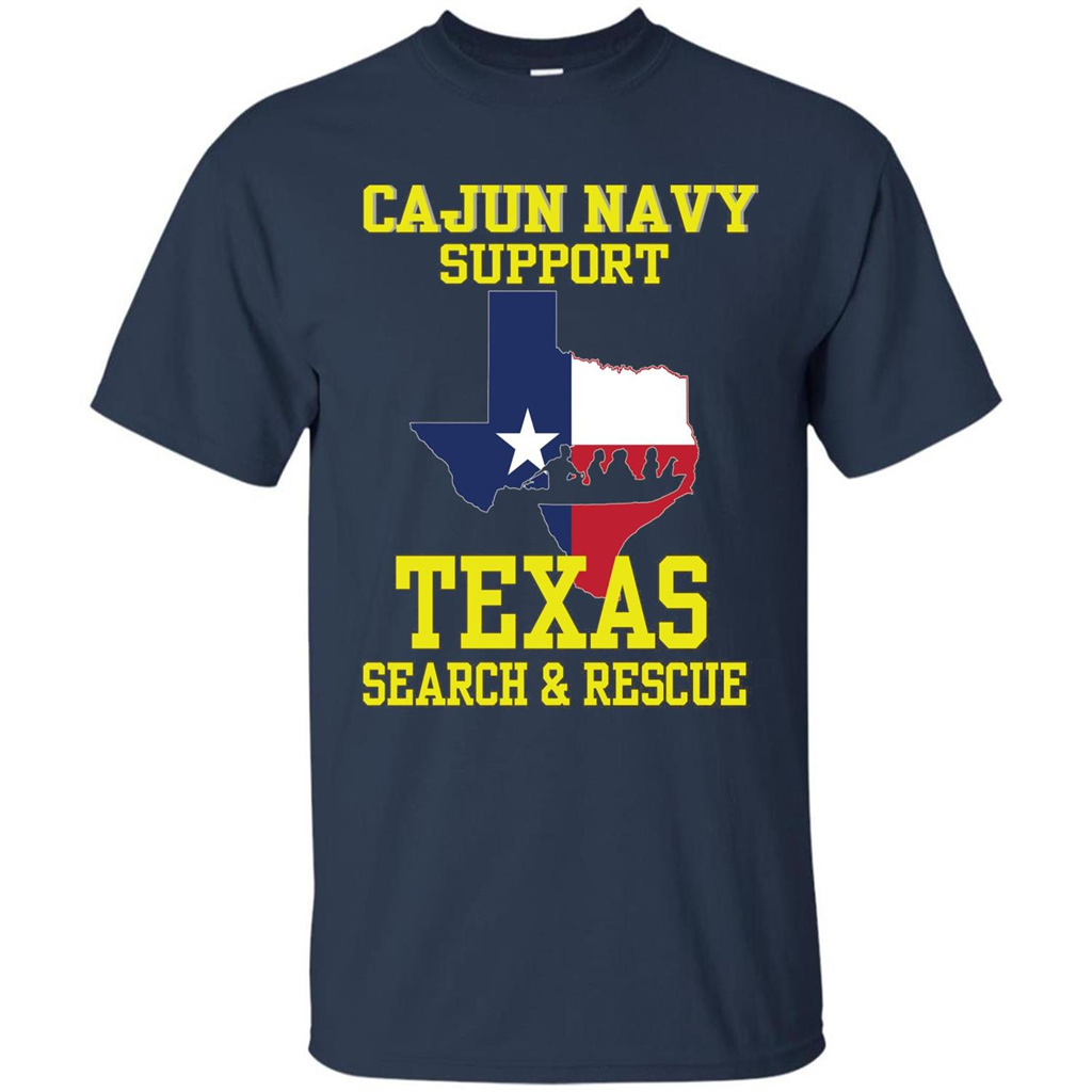Cajun Navy Support Texas Search And Rescue T-shirt Navy