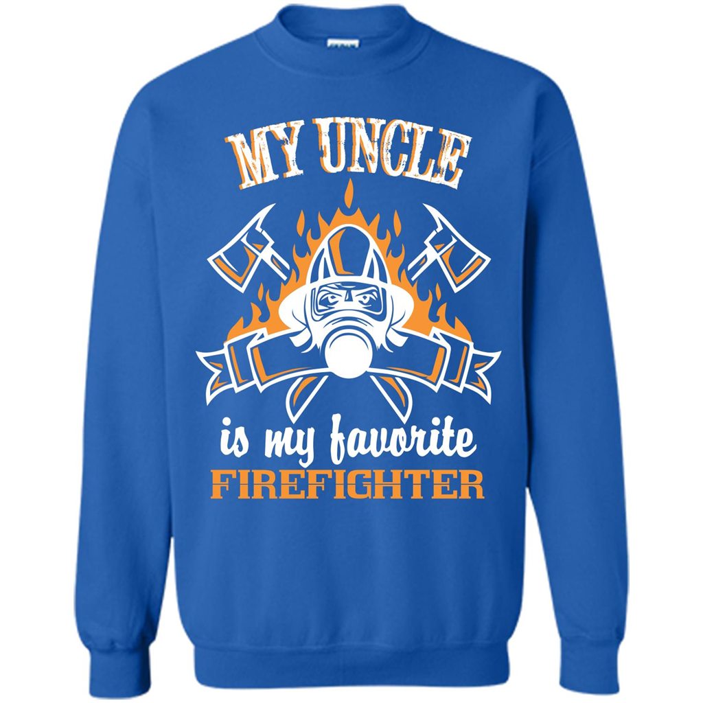 Firefighter Uncle T-shirt My Uncle Is My Favorite Firefighter Royal