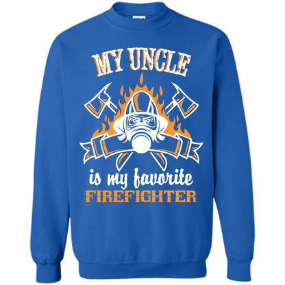 Firefighter Uncle T-shirt My Uncle Is My Favorite Firefighter Royal