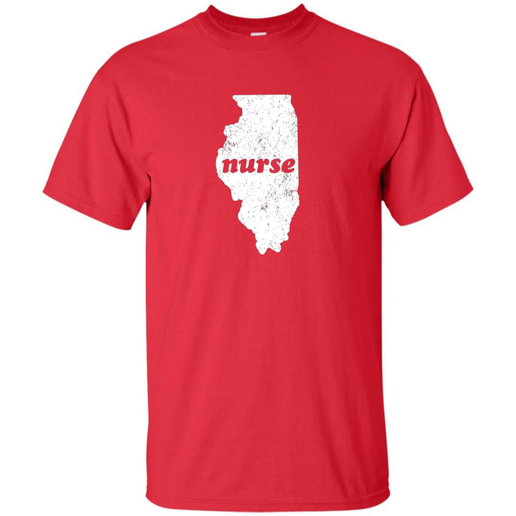 Nursing T-shirt Nurse Graduation Illinois T-shirt Red