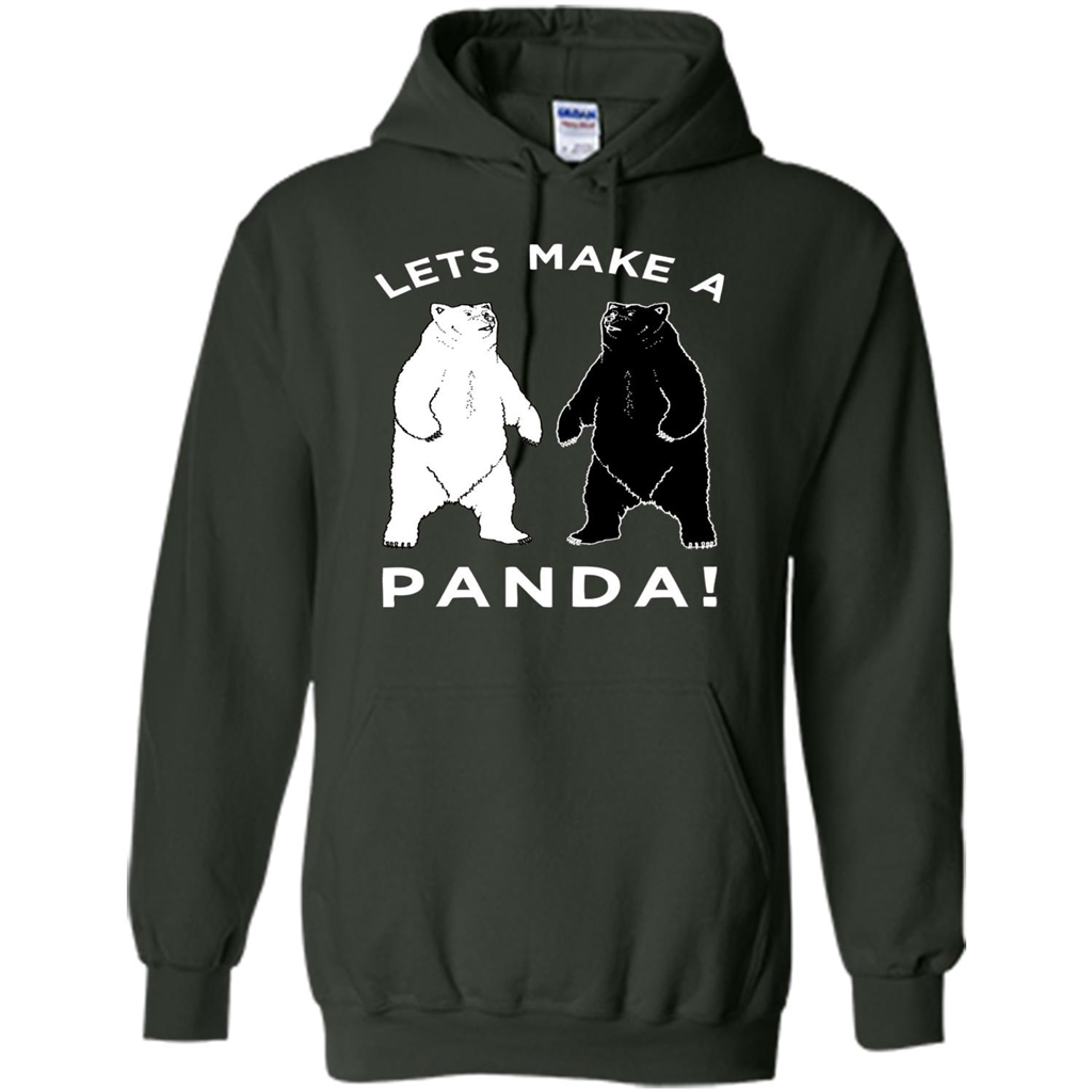 Funny Panda T-shirt Lets Make A Panda T-Shirt Forest Green