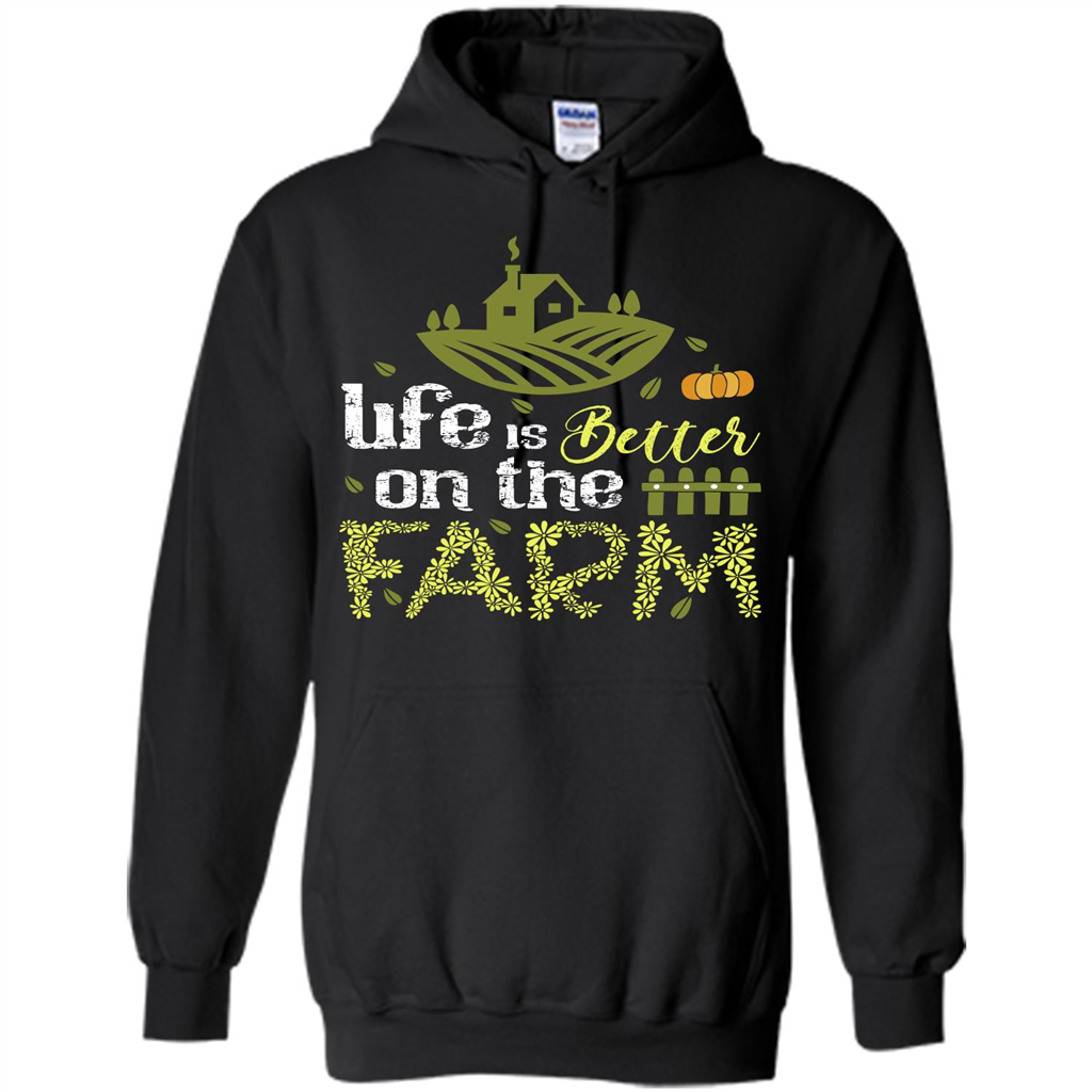 Farmer T-shirt Life Is Better On The Farm T-shirt Black