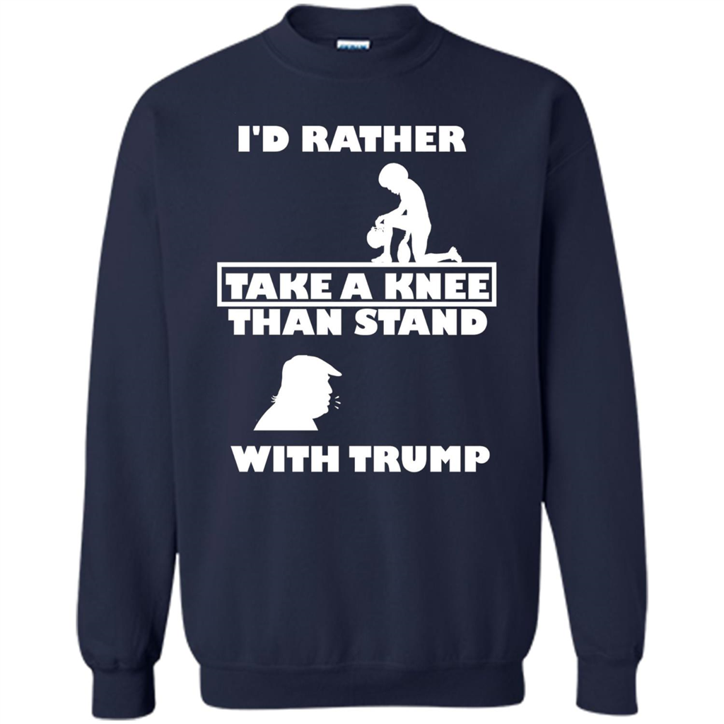 American T-shirt I'd Rather Take A Knee T-shirt Navy