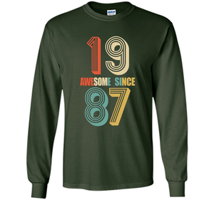 Awesome Since 1987 T-shirt 30 yrs old Bday 30th Birthday Tee T-shirt