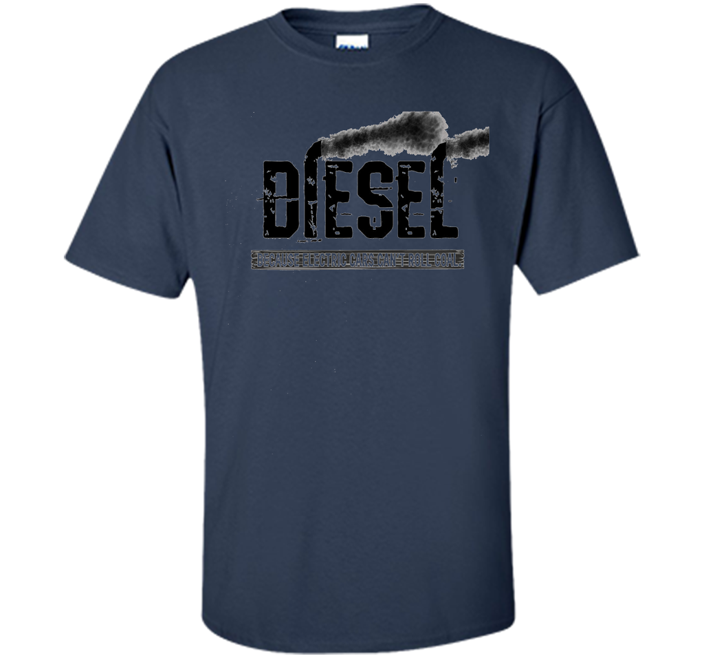 Diesel Rolling Coal T-Shirt Black Smoke Lifted Truck T-shirt Navy