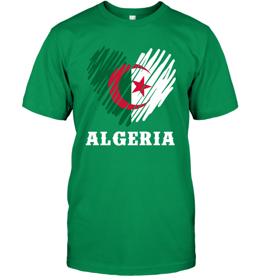 Algeria Flag Shirt T-Shirt T-Shirt Irish Green