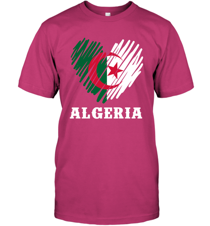 Algeria Flag Shirt T-Shirt T-Shirt Heliconia