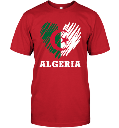 Algeria Flag Shirt T-Shirt T-Shirt Red