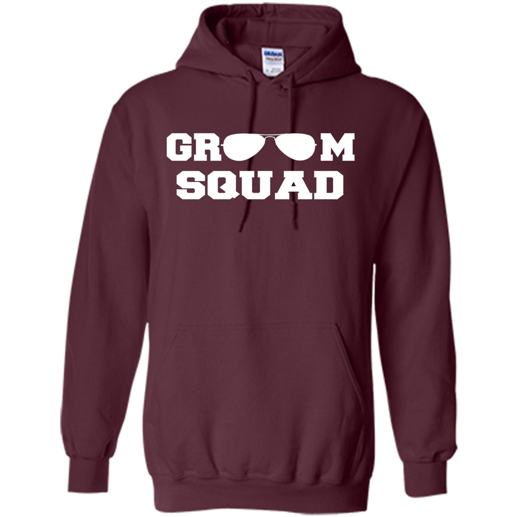 Cool Groom Squad T-Shirt Wedding Party Gift Shirt Maroon