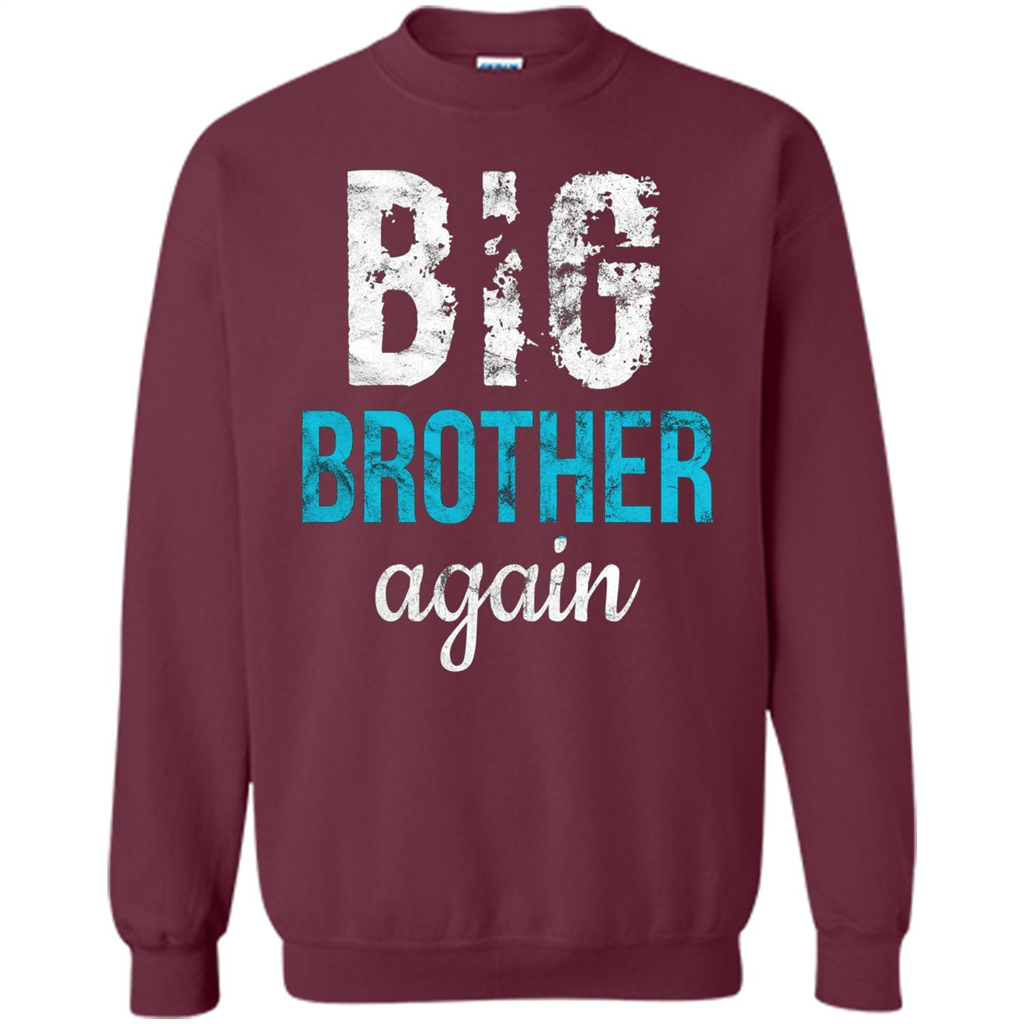 Big Brother Again Distressed T-shirt Maroon