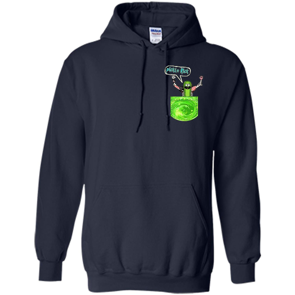 Pickle Funny Rick Pocket T-shirt TV Series T-shirt Navy
