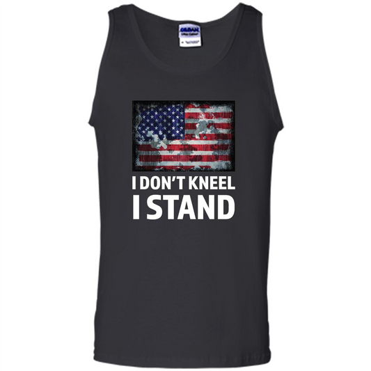 Military T-shirt I Don't Kneel I Stand T-shirt Black