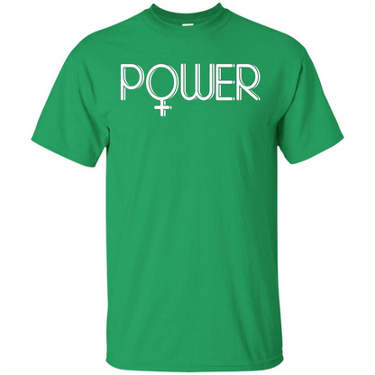 Woman Power Female Symbol Feminist T-Shirt Irish Green