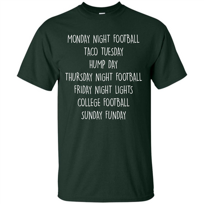 Football T-shirt Monday Night Football Taco Tuesday Forest Green