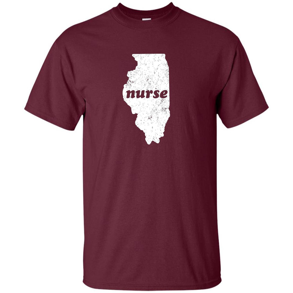 Nursing T-shirt Nurse Graduation Illinois T-shirt Maroon