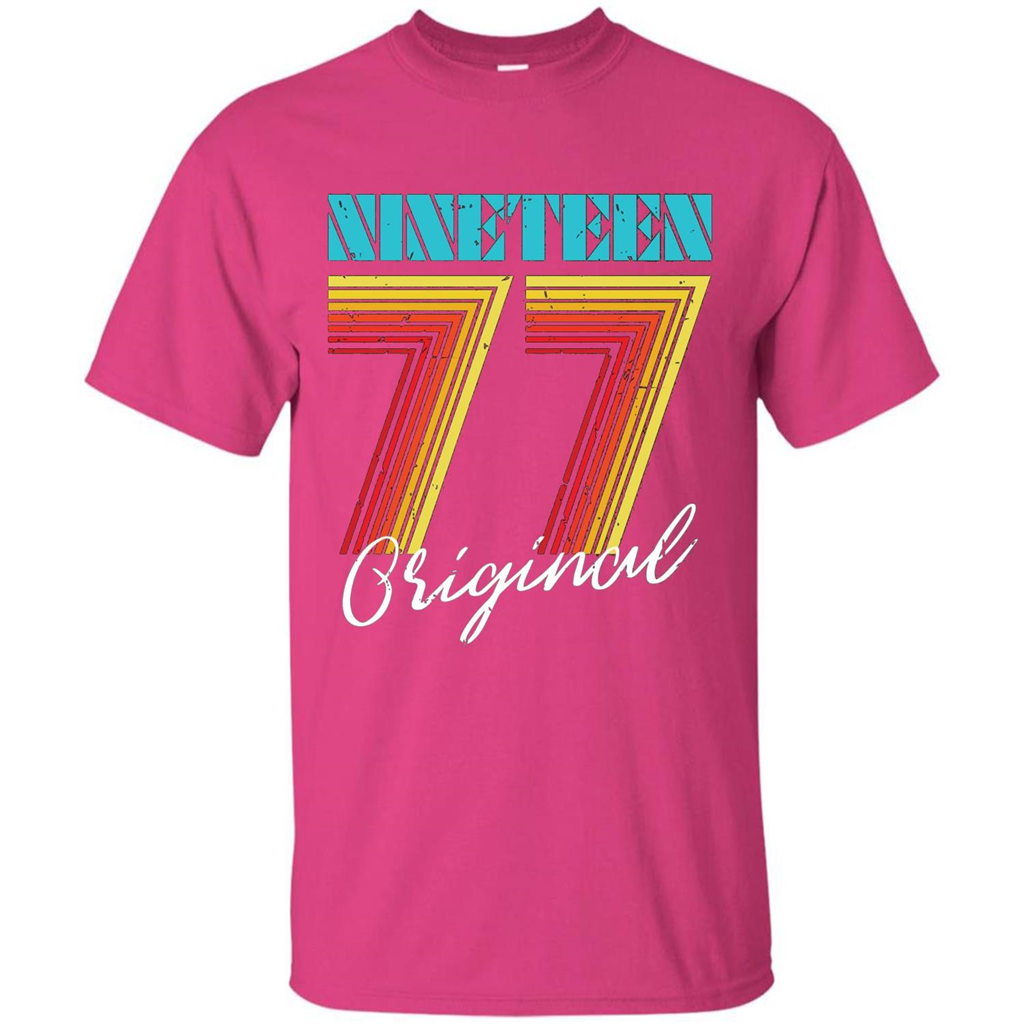 Original 1977 Birthday T-shirt Heliconia