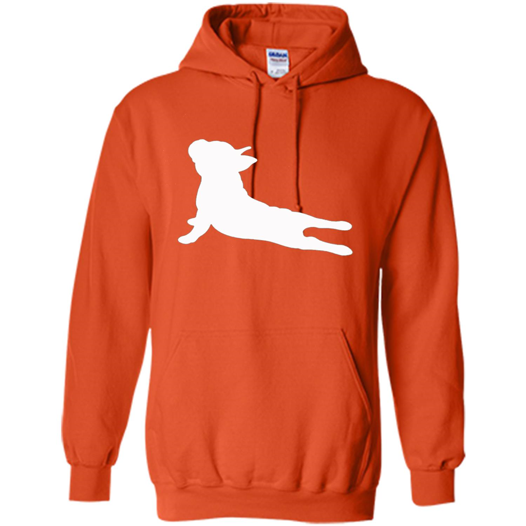 French Bulldog Yoga T-shirt Orange
